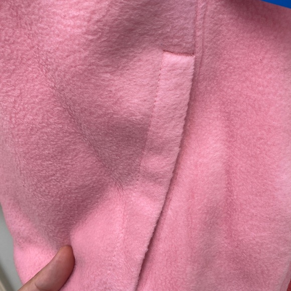 COLUMBIA Girls Pink Fleece Pull Over Sweater - Picture 5 of 6